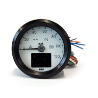 MMB 48MM ELECTRONIC SPEEDOMETER BASIC 120MPH BLACK