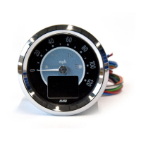 MMB 48MM ELECTRONIC SPEEDOMETER TARGET 120MPH CHROME