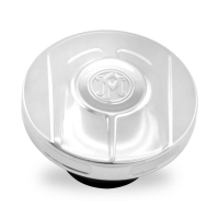 PM SCALLOP GAS CAP CHROME