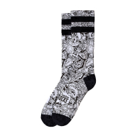 AMERICAN SOCKS SIGNATURE ALIENS EXIST, DOUBLE BLACK STRIPED