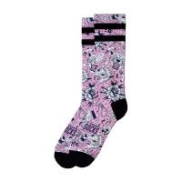 AMERICAN SOCKS SIGNATURE TROUBLEMAKER, DOUBLE BLACK STRIPED