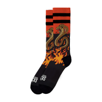 AMERICAN SOCKS SIGNATURE COBRA KAI, DOUBLE BLACK S