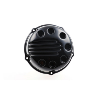 CULT-WERK, AIR CLEANER COVER. SLOTTED, GLOSS BLACK