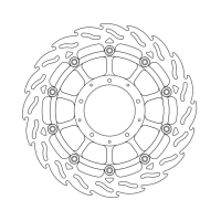 MOTO-MASTER FLAME SERIES FLOATING BRAKE ROTOR