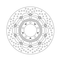 MOTO-MASTER HALO SERIES FLOATING BRAKE ROTOR