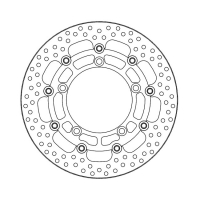 *6 DAYS EXTRA TRANSIT TIME* MOTO-MASTER HALO SERIES FLOATING BRAKE R