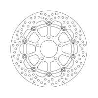 MOTO-MASTER HALO SERIES FLOATING BRAKE ROTOR