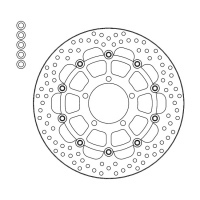 MOTO-MASTER HALO SERIES FLOATING BRAKE ROTOR