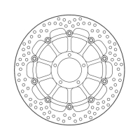 MOTO-MASTER HALO SERIES FLOATING BRAKE ROTOR