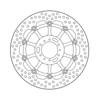 MOTO-MASTER HALO SERIES FLOATING BRAKE ROTOR