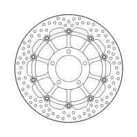 MOTO-MASTER HALO SERIES FLOATING BRAKE ROTOR