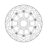 MOTO-MASTER HALO SERIES FLOATING BRAKE ROTOR