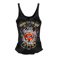 LT FREE TO BE ME TIE-UP TANKTOP BLACK