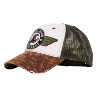 KING KEROSIN TRUCKER CAP WORK HARD WHITE/BROWN