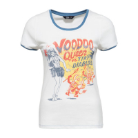 QUEEN KEROSIN CONTRAST T-SHIRT VODOO DANCER O