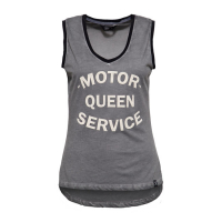 QUEEN KEROSIN OIL WASHED TANK-TOP MOTOR QUEEN BLAC