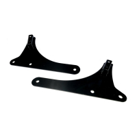 CYCLE VISIONS, RIGID SISSY BAR SIDE PLATES. BLACK