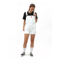 DICKIES ROOPVILLE BIB SHORT WHITE