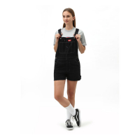 DICKIES ROOPVILLE BIB SHORT BLACK