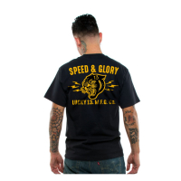 LUCKY 13 SPEED AND GLORY T-SHIRT BLACK