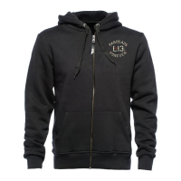 LUCKY 13 SKULL BUILT ZIP HOODIE BLACK