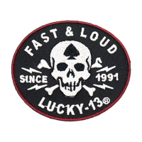 Lucky 13 Fast And Loud patch black