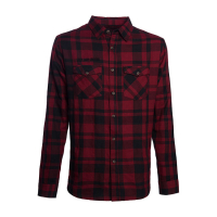 WCC LA BOMBA HERRINGBONE FLANNEL SHIRT RED/BLACK