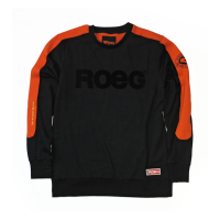 ROEG RANDY SWEAT JERSEY BLACK/ORANGE