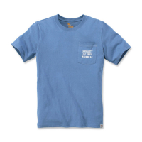 CARHARTT GRAPHIC POCKET T-SHIRT FRENCH BLUE