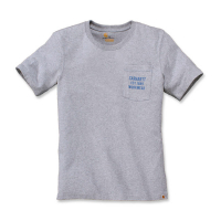 CARHARTT GRAPHIC POCKET T-SHIRT HEATHER GREY