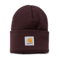 CARHARTT RIB KNIT BEANIE WATCH DEEP WINE