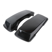 SADDLEBAG LID SET. BLACK