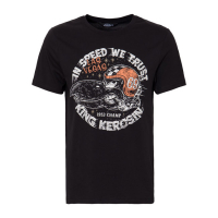 KING KEROSIN IN SPEED WE TRUST T-SHIRT BLACK