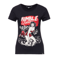 QUEEN KEROSIN RUMBLE IN THE JUNGLE T-SHIRT BLACK