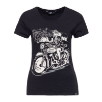 QUEEN KEROSIN REBEL QUEEN T-SHIRT BLACK