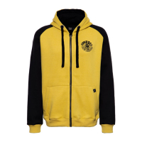 KING KEROSIN SUPER BEE MONSTER RAGLAN ZIP HOODIE BLACK/YELLO