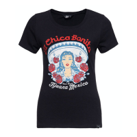 QUEEN KEROSIN LA CHICA BONITA T-SHIRT BLACK