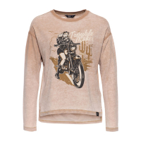 QUEEN KEROSIN TROUBLE MAKER SWEATSHIRT MIDBROWN