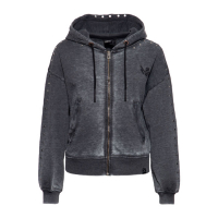 Queen Kerosin Wild Soul zip hoodie black