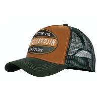 KING KEROSIN MOTOR OIL GASOLINE TRUCKER CAP BROWN/GREEN