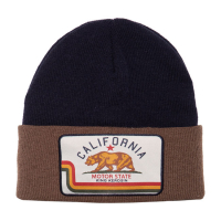 KING KEROSIN CALIFORNIA BEANIE BLACK/BROWN