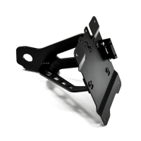 ZIEGER, SIDE MOUNT LICENSE PLATE BRACKET KIT. BLACK