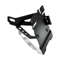 ZIEGER, SIDE MOUNT LICENSE PLATE BRACKET KIT. BLACK