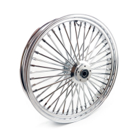 MCS RADIAL 48 FAT SPOKE FRONT WHEEL 3.50 X 23 DF CHROME