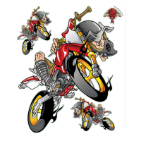 LT RED AIR MOTORCROSS DECAL