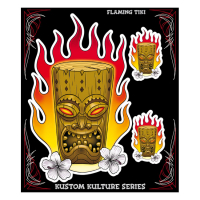 LT FLAMING TIKI DECAL