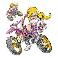 LT MOTO GIRL DECAL