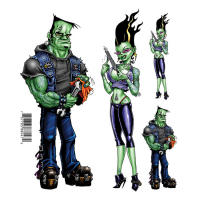 LT FRANKENSTEIN COUPLE DECAL