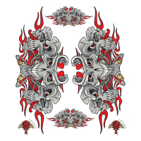 LT ENGINE SKULLS DECAL