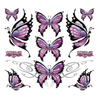 LT BUTTERFLY SHEET DECAL